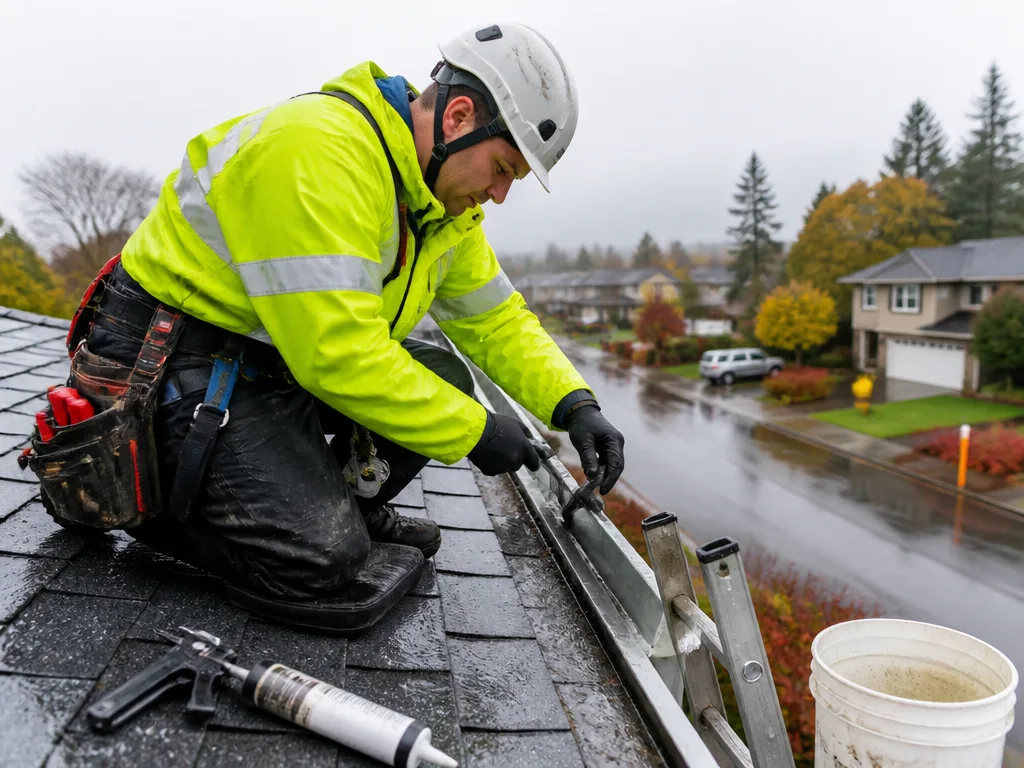 Storm Damage Gutter Repair