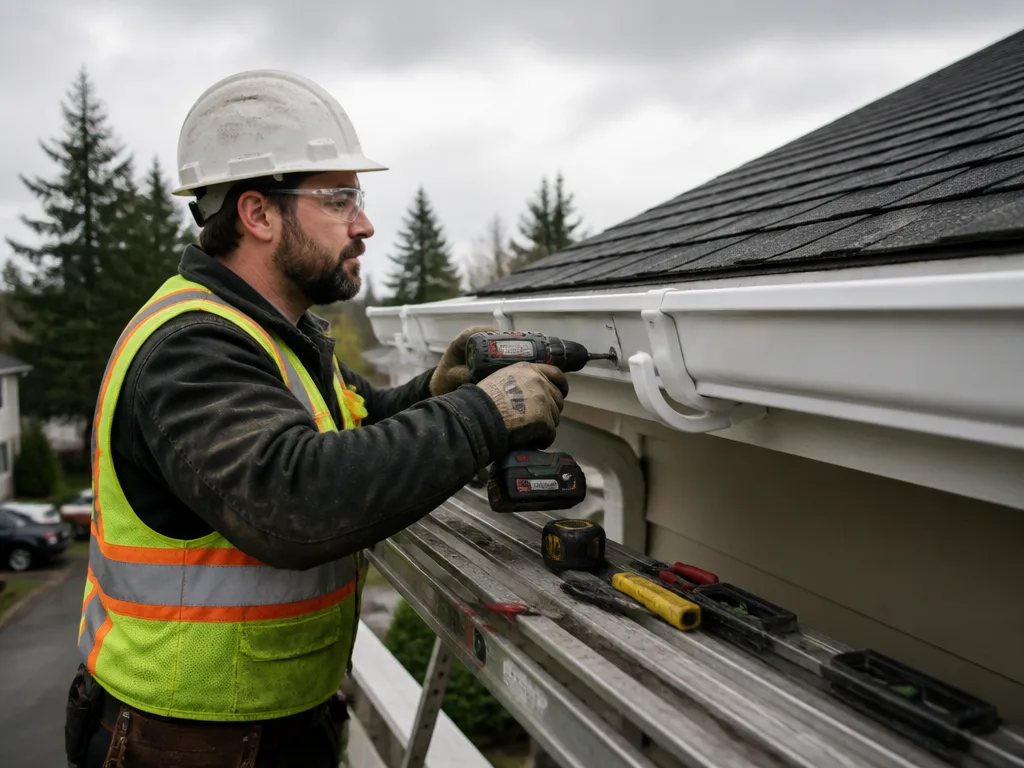 Vinyl Gutter Installation